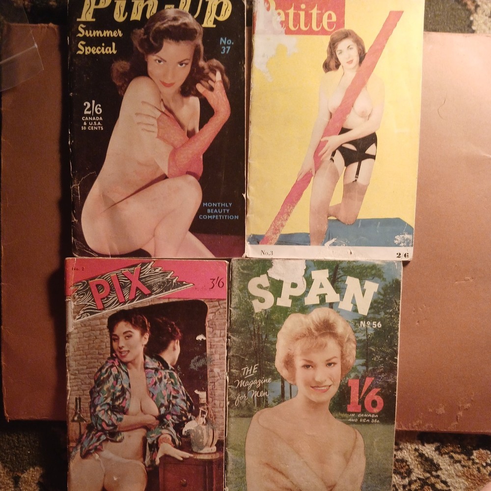 4x different Vintage Magazines Non Full Nudity