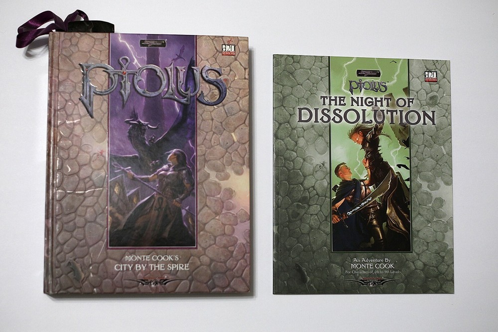 Ptolus Monte Cook’s City by the Spire Hardcover Dungeons & Dragons + Extra Book