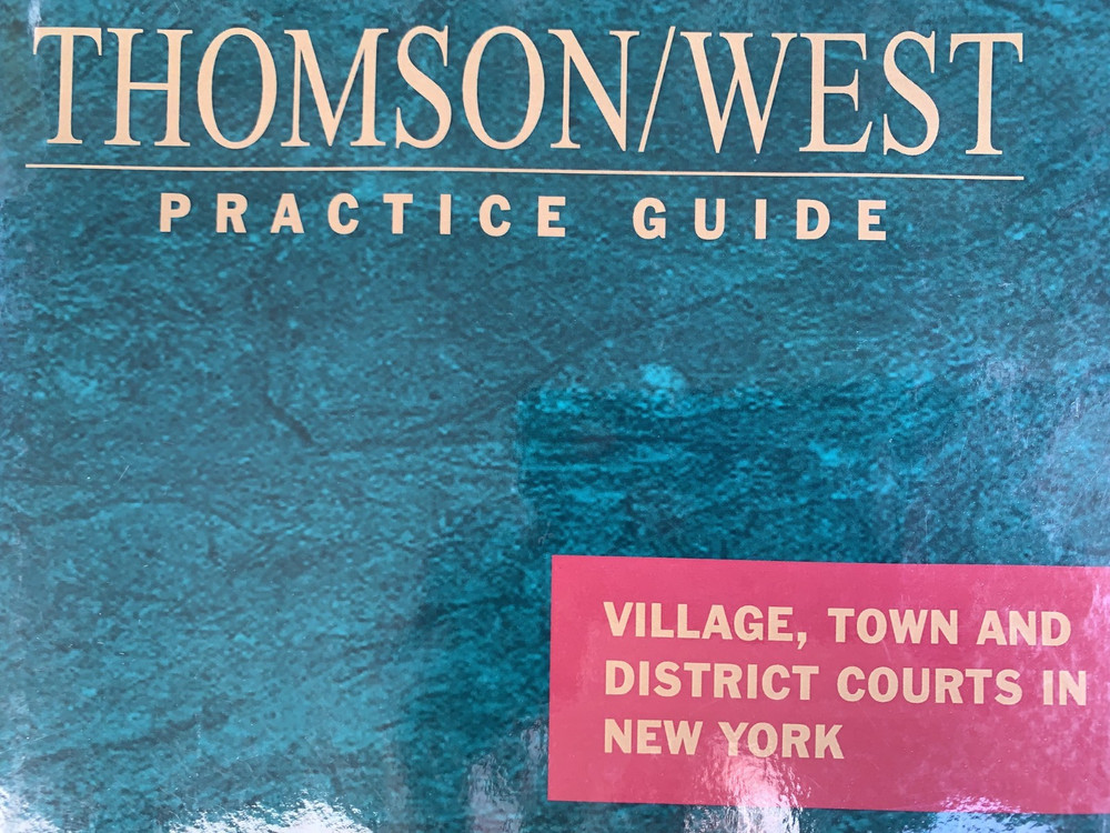 2026 New York Village, Town & District Courts 9781668798737 THOMSON REUTERS NY