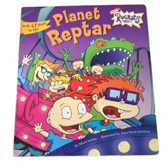 VTG Nickelodeon Rugrats Planet Reptar lift the flap hardback book Alison Inches