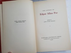 The Letters of Edgar Allan Poe 2 Volume Set Harvard Press w/Slipcase 1948 – READ