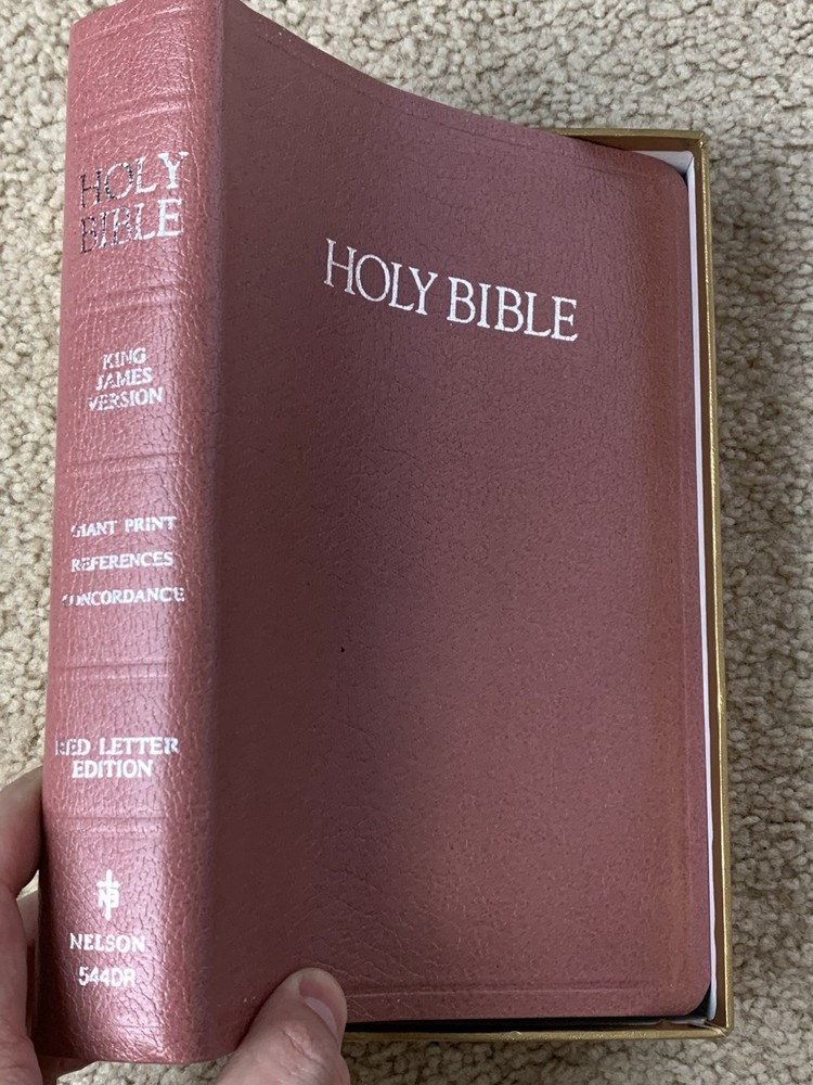 Nelson Personal Size Giant Print Bible King James Version Bonded Leather VG++