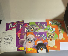 Furby Lot of 9 RARE Coloring Activity Books Story Books Manuals