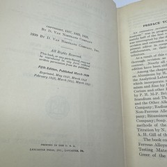 Scott’s Standard Methods of Chemical Analysis Fifth Edition Vols 1 & 2 HC 1945