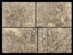 1575 JOSEPHUS Antiquities Jews Jewish War Bible Woodcuts Judaica Renaissance ART