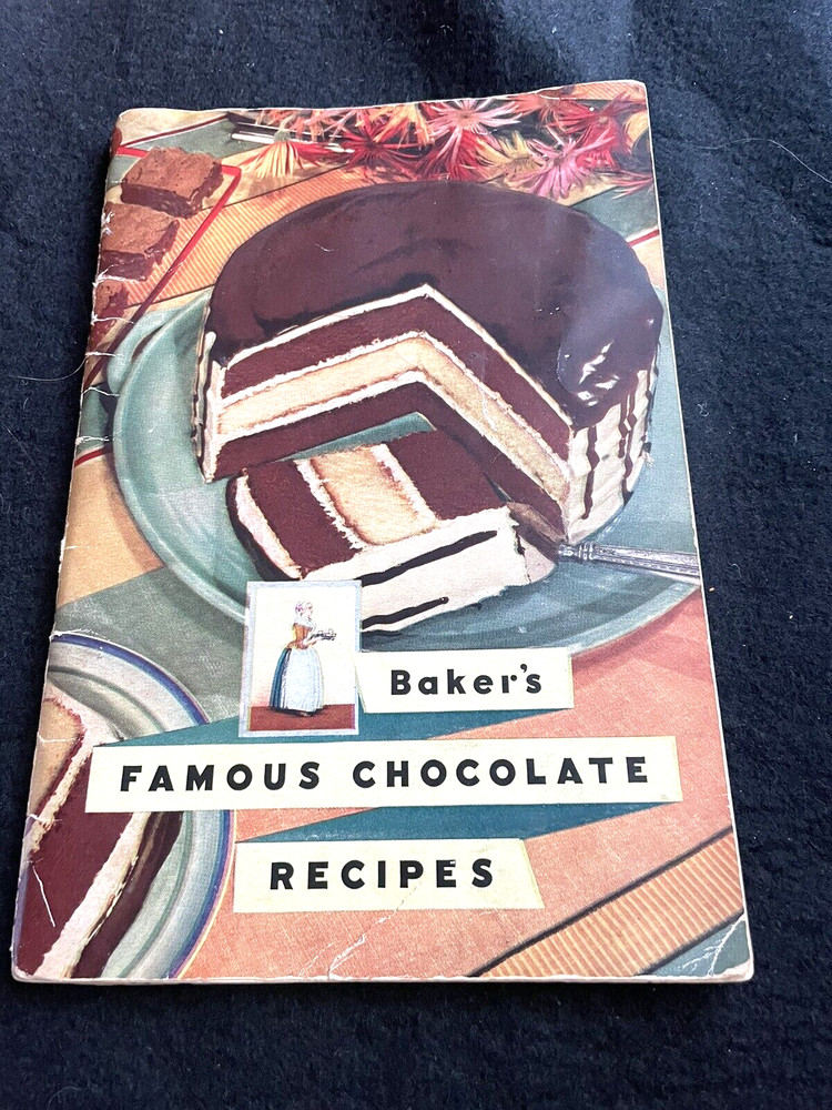 Vintage Bakers Famous Chocolate Recipes 1936 Cookbook