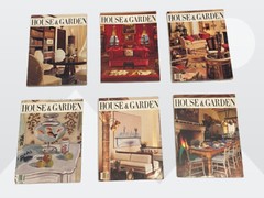 House & Garden 1985-1987 The Magazine of Creative Living Coice of 6 Issues