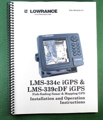 Lowrance LMS-339cDF iGPS Instruction Manual: 216 Pages & Protective Covers
