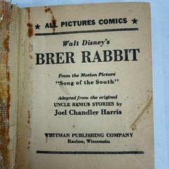 Walt Disney’s Brer Rabbit Song of the South 1947 Better Big Little Book Whitman
