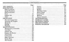 1984 Honda ATC200E Owner’s Manual 71 Pages