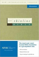 Thinline Bible: New International – Leather Bound, by Zondervan – Very Good