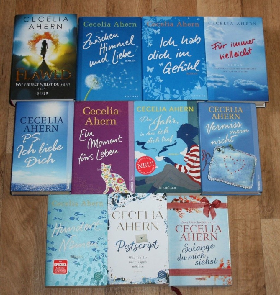11 Bücher – CECELIA AHERN. Romane, Liebesromane. Paket, Konvolut.