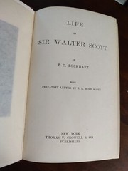 Life of Sir Walter Scott by J.G. Lockhart, 1871?, Nice Solid Book! 652 pages!