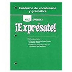 Expresate: Cuaderno da Vocabulario y gramatica, Level 3 – Paperback – GOOD