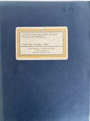 Jung’s Psychology In The Plays Of O’Neill by Irwin Koplik 1966 Facsimile Thesis
