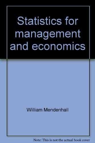 Statistics for management and – Loose Leaf, by Mendenhall William – Very Good