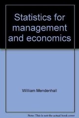 Statistics for management and – Loose Leaf, by Mendenhall William – Very Good