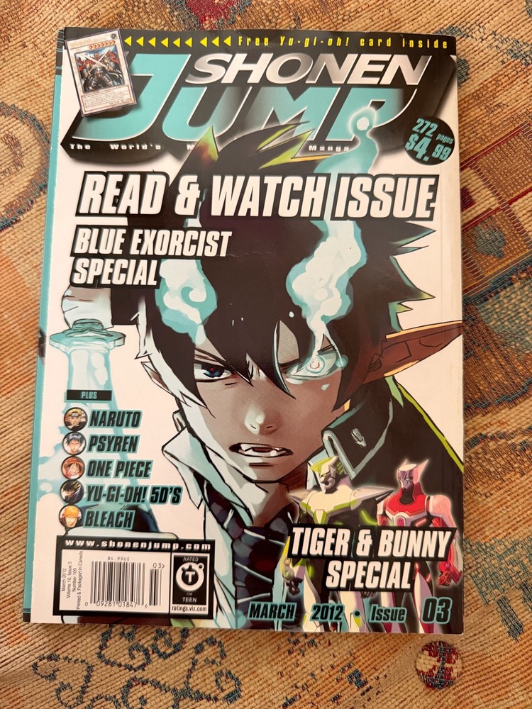 Shonen Jump Manga Magazine japenese anime art comic: March 2012 issue 03 NO CARD