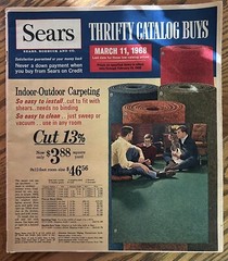 2 CATALOGS FLYERS MONTGOMERY WARD 71 PAGES SEARS 23 PAGES 1968 LOT 2 FASHION