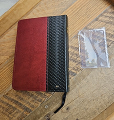 RSV Catholic Edition Bible Oxblood/Black Basket Weave Bonded Leather Oxford