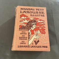 Antique Nouveau Petit Larousse Illustre Dictionary French – Claude Auge 1933