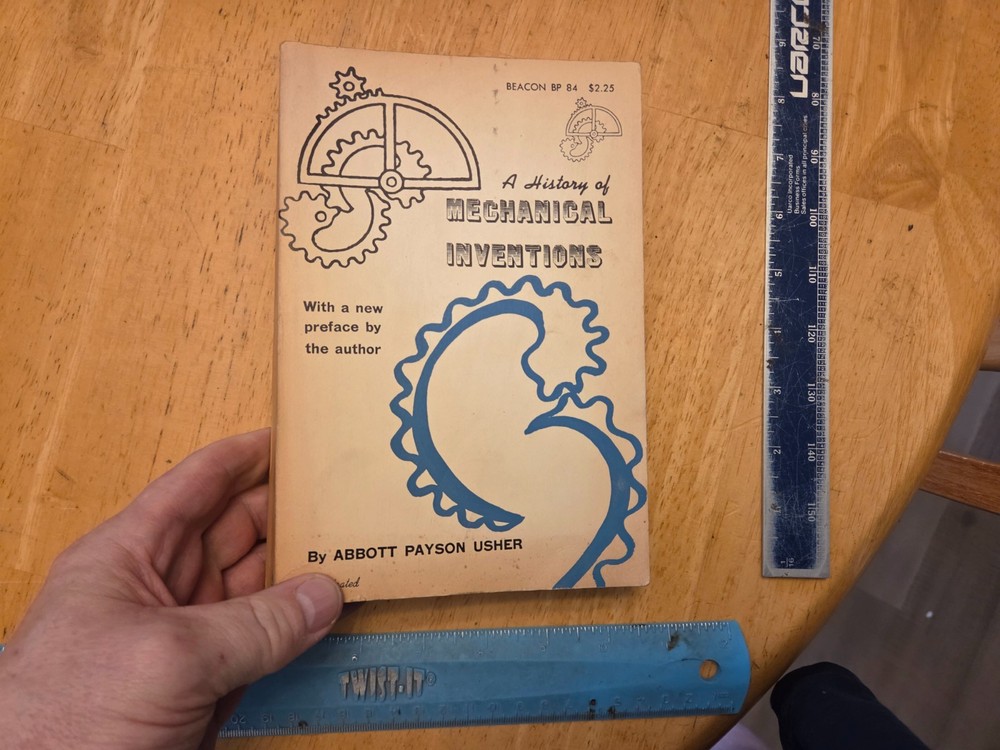 A History of Mechanical Inventions by Abbott Payson Usher – 1959 Trade Paperback