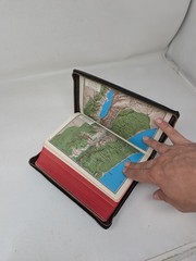 Vintage American Bible Society Holy Bible Leather Zip Zipper Maps 1961 50s 60s