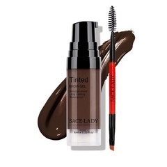 SACE LADY 3D Eyebrow Gel Long Lasting 24 0.2 Fl Oz (Pack of 1), DARK BROWN