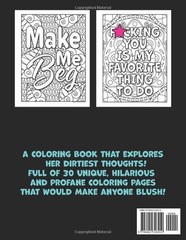Naughty Thoughts for Her Curse Word Coloring Book Adult Coloring Book: Dirty Ta