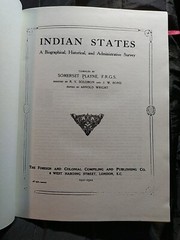 HISTORY SOUTH ASIA INDIAN STATES BIOGRAPHICAL HISTORICAL ADMINISTRATIVE SURVEY