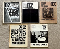 5 x OZ MAGAZINE SYDNEY. Australian Oz