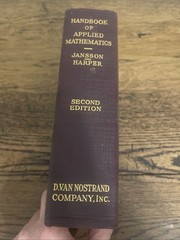Handbook of Applied Mathematics Jansson & Harper 2nd Edition 1936