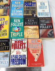 Ken Follett Lot Of 13 PB Book Fall of Giants, Winter World, Pillars of the Earth