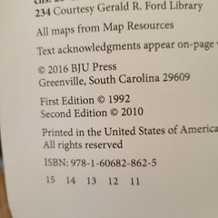 BJU Press The American Republic Student Activities Answer Key 4th Ed Homeschool