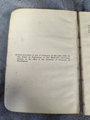 Methodist Protestant Constitution and Discipline 1924 6.5×4.25″