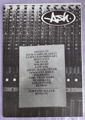 390. Ash Fanzine. Tim Wheeler. 24 Pages. Issue January 1999. Collector’s item.
