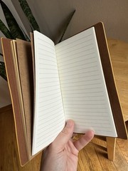 Sunflower Gifts for Women Leather Journal Notebook 7X5 Inches, Refillable Sketch