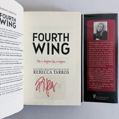 Fourth Wing Holiday Edition Rebecca Yarros SIGNED & STAMPED QUOTE First Print
