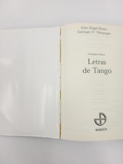 Vintage 1999 Letras De Tango Juan Ángel Russo Paperback Spanish