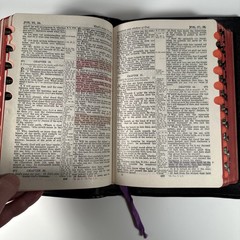 1928 The Marked Holy Bible Self Pronouncing Winston International Leather Gilt