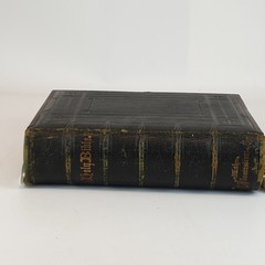 Holy Bible 1861 Antique George E Eyre London Large 9″ x 12″ 3″ Thick Metal Edge