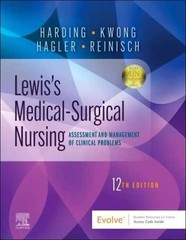 Lewis’s Medical-Surgical Nursing: – Hardcover, by Harding PhD RN – Very Good z