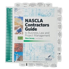 Highlighted and Tabbed NASCLA Contractors Guide to Business, Law New Jersey 2nd