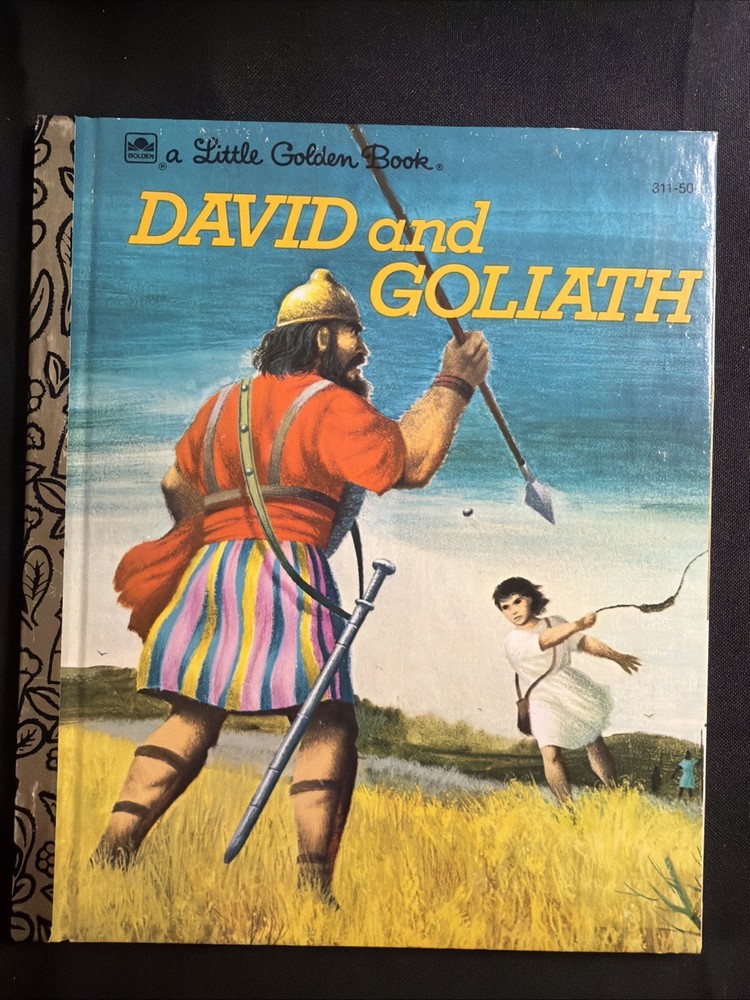Vintage A Little Golden Book David And Goliath 311-50 1974 #7397