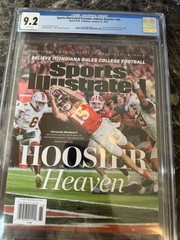INDIANA HOOSIERS SPORTS ILLUSTRATED PERFECT SEASON Graded CGG 9.2 🔥RARE