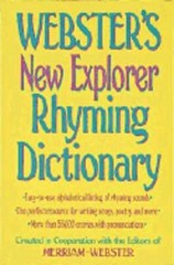 Webster’s New Explorer Rhyming Dictionary by Federal Street Press: Used