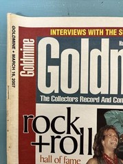 LOT OF 8 GOLDMINE MAGAZINES. JAN-APRIL 2007. BIWEEKLY MAGAZINE COVERING MUSIC
