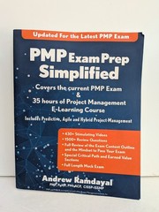 PMP Exam Prep Simplified Review Test Study Guide Paperback Book Andrew Ramdayal