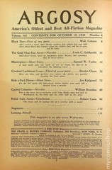 Argosy Part 4: Argosy Weekly Oct 19 1940 Vol. 302 #6 GD/VG 3.0 Low Grade