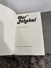 Frederick Forsyth , Der Schakal , Piper Verlag , HC , 1973 , 7. Auflage